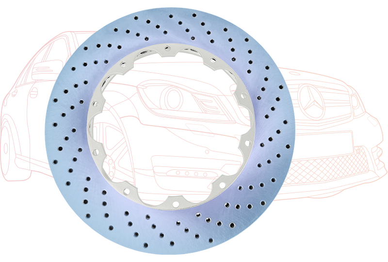 Cross-Drilled Brake Rotors